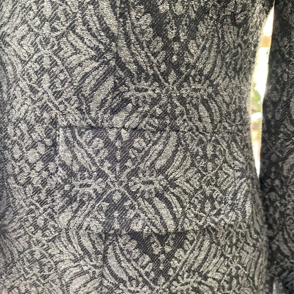 Coldwater Creek Gray & Black Jacquard Jacket 6P - Picture 5 of 9
